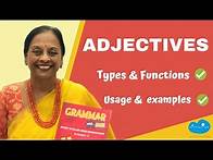 Video thumbnail for Adjectives | Types, Functions and Endings of Adjectives | Usage & examples | English Grammar lesson