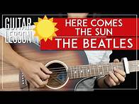 Video thumbnail for Here Comes The Sun Guitar Tutorial 🌞 The Beatles Guitar Lesson 🎸 |All Riffs + Chords + TAB|