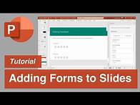 Video thumbnail for Microsoft PowerPoint | Add a Form to your PowerPoint Slides
