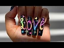 Video thumbnail for How to do NEON GLOW nail art | ACRYLIC NAILS | Necta Nails Tutorial 💖