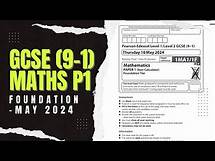 Video thumbnail for GCSE Maths Edexcel May 2024 Foundation Paper 1 Exam Walkthrough | 1MA1/1F