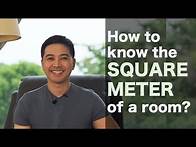 Video thumbnail for How to Measure the SQUARE METER of your room?