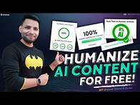 Video thumbnail for How to Humanize AI Content for FREE (2024) Convert AI Content to Human Content | Stealthly.AI