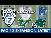 Video thumbnail for 🚨 PAC-12 REJECTED By Memphis, Tulane & USF, Adds Gonzaga | College Football Conference Realignment