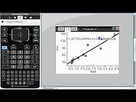 Video thumbnail for Using TI-nspire to find correlation coefficient