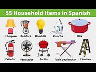 Video thumbnail for 55 Household Items in Spanish with pictures | Spanish Vocabulary
