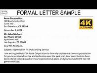 Video thumbnail for How To Write Formal Letter with Sample and Explanation | Writing Tutorials