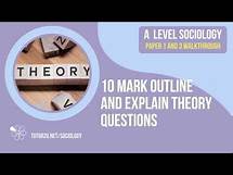 Video thumbnail for Question Walkthrough: 10 Mark Outline & Explain Theory & Methods | AQA A Level Sociology