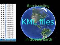 Video thumbnail for Batch styling KML files in Google Earth