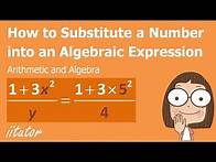 Video thumbnail for 💯 How to Substitute a Number into an Algebraic Expression. Watch this Video!