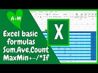 Video thumbnail for Excel beginners tutorial: basic formulas and functions