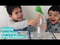 Video thumbnail for Hot and Cold Air Science Experiment for Kids - Fill the Balloon Trick