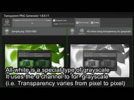 Video thumbnail for Transparent PNG Generator Quick Tutorial