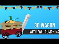 Video thumbnail for 3D Wagon with Fall Pumpkins Free SVG Cut File for Paper Crafting with Cricut and Silhouette