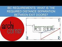Video thumbnail for AC 027 - IBC requirements: What is the required distance between exit doors?