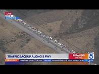Video thumbnail for Traffic collision leads to 29-mile backup along 5 Freeway near Grapevine