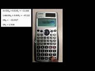 Video thumbnail for How to solve two equations with 2 unknowns in the calculator (fx-991ES)