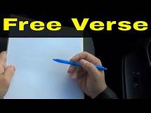 Video thumbnail for How To Write A Free Verse Poem-Poetry Tutorial
