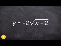 Video thumbnail for How to graph the equation of a square root