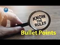 Video thumbnail for Bullet Point Rules