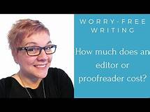 Video thumbnail for How much does an editor or proofreader cost?