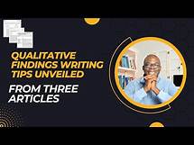 Video thumbnail for Presenting Your Qualitative Findings (PART ONE)