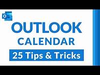 Video thumbnail for Top 25 Microsoft Outlook Calendar Tips and Tricks