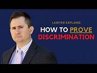 Video thumbnail for How Employment Lawyers Prove Discrimination