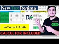 Video thumbnail for New Income Tax Slab 2025-26 | Income Tax Calculation in Excel | Hindi | Tax Calculator Formula