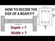 Video thumbnail for How to calculate the depth and width of a beam? | How to design a beam by thumb rule? | Civil Tutor