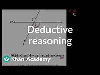 Video thumbnail for CA Geometry: Deductive reasoning | Worked examples | Geometry | Khan Academy