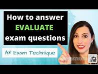 Video thumbnail for How to answer EVALUATE exam questions. Evaluate the method, data and conclusion in A-level BIOLOGY.
