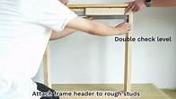 Video thumbnail for DIYHD 42X80in Pocket Door Frame Kit,Sliding Hidden Pocket Indoor Jamb Hardware for 2X4 Stud Wall,Fit Door Width 30”~42“