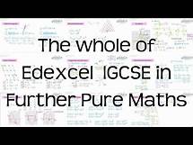 Video thumbnail for The Whole of Edexcel IGCSE in Further Pure Mathematics | Revision for Exams