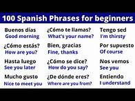 Video thumbnail for 100 Spanish Phrases for Your First Conversation: Start Speaking Now!