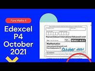 Video thumbnail for Edexcel IAL P4 October 2021 Exam Paper