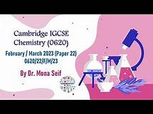 Video thumbnail for IGCSE CHEMISTRY SOLVED past paper 0620/22/F/M/23 - February / March 2023 Paper 22
