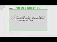 Video thumbnail for VERIFY: Unclaimed property from Walmart?
