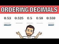 Video thumbnail for Ordering Decimals // How To Order Decimals