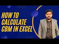 Video thumbnail for HOW TO CALCULATE CBM IN EXCEL
