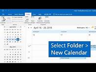 Video thumbnail for How to create multiple calendars in Outlook