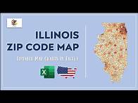 Video thumbnail for Illinois Zip Code Map in Excel - Zip Codes List and Population Map