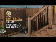 Video thumbnail for How-to Install: Square Balusters for Stair Railings | Nuvo Iron