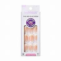 Video thumbnail for KISS imPRESS No Glue Mani Press-On Nails, French, 'Model', Light Neutral + White Tip French, Short Size, Squoval Shape, Includes 30 Nails, Prep Pad, Instructions Sheet, 1 Manicure Stick, 1 Mini File