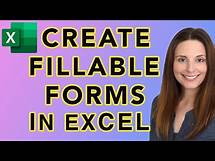 Video thumbnail for How to Create Fillable Forms in Excel - Employee Engagement Survey Template