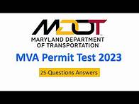 Video thumbnail for MVA Permit Practice Test 2023 with 25 Questions (Maryland MDOT)