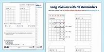 Video thumbnail for Long Division with No Remainders Activity Sheets