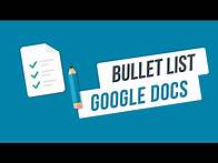 Video thumbnail for How to Add Bullet and Sub Bullet Points List in Google Docs