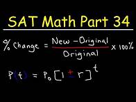 Video thumbnail for Percent Increase & Decrease, Population Growth Problems - SAT Math Part 34