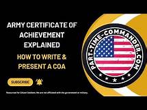 Video thumbnail for Army Certificate of Achievement Explained | How to Earn & Present a COA 🎖️